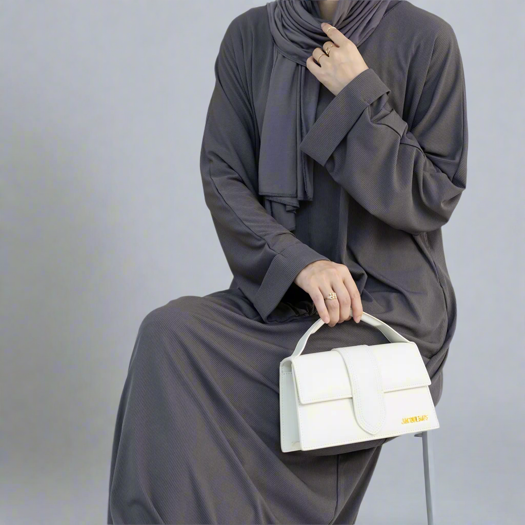 Mona Abaya in Grey