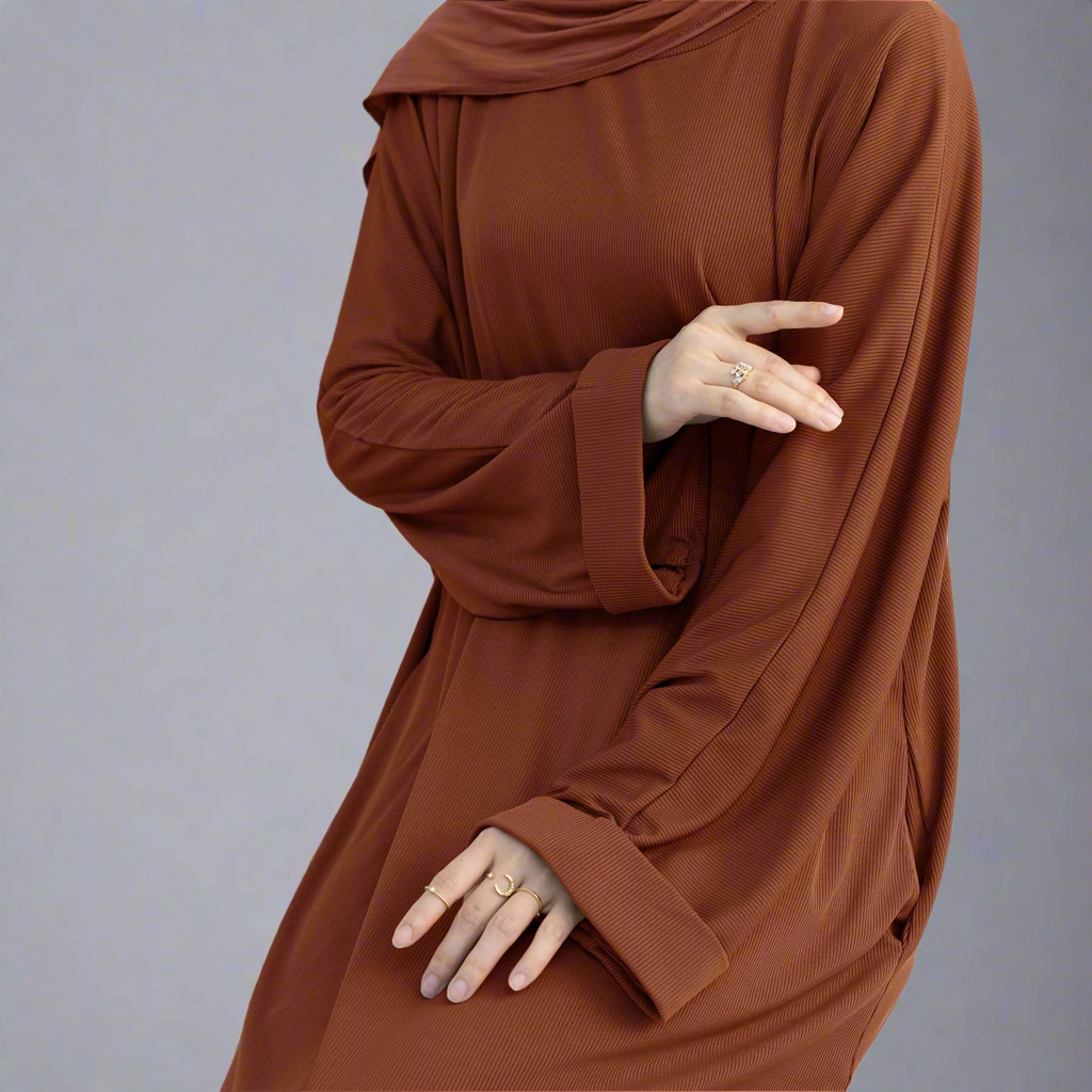 Mona Abaya In Brown